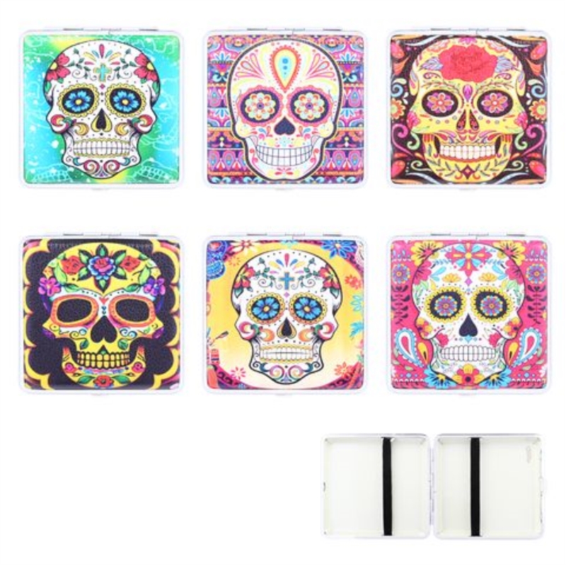 Etui pour cigarettes en métal décors Catrina 6/120