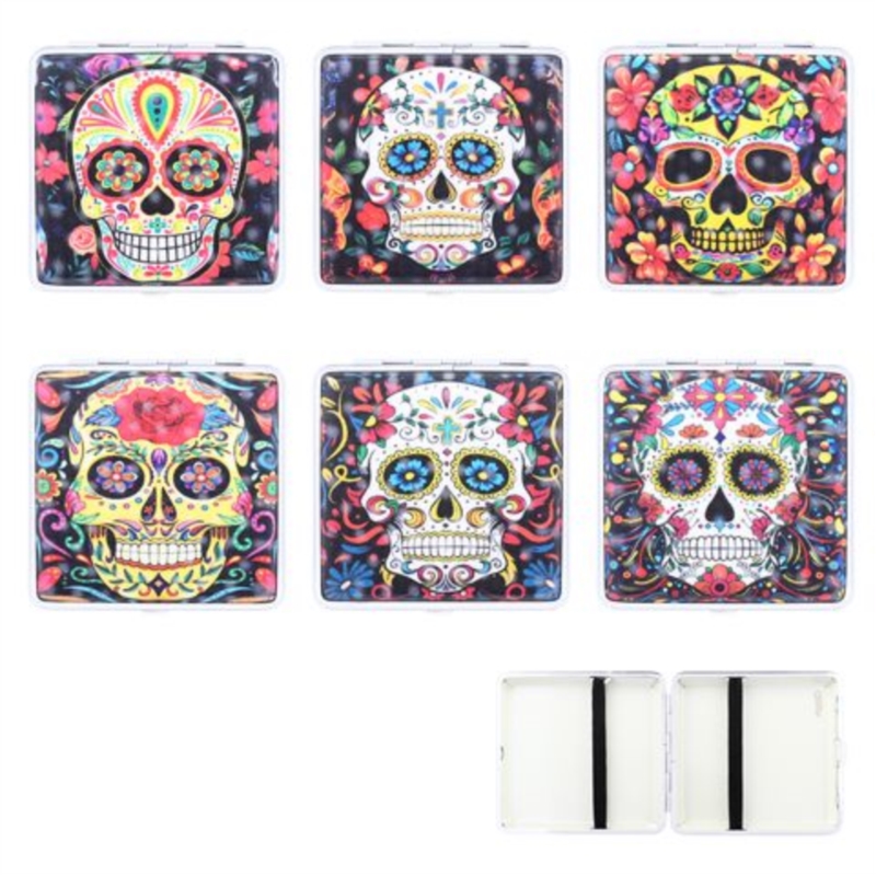 Etui pour cigarettes en métal décors Catrina II 6/120