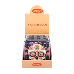 Etui pour cigarettes en métal décors Catrina II 6/120