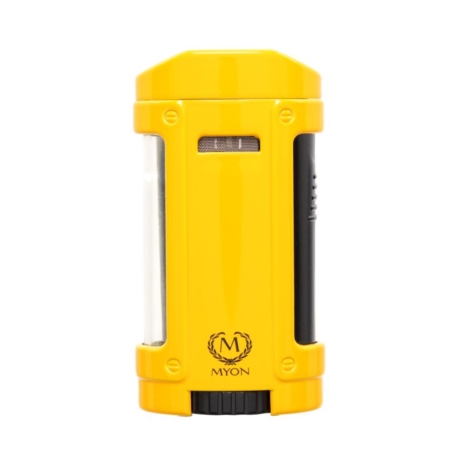 Briquet Myon 4 - quatre jet flamme Cigare racing edition jaune 5/50