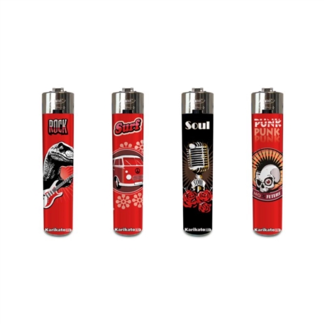 Briquet Atomic festival pierre rechargeable décors Punks 48/1152