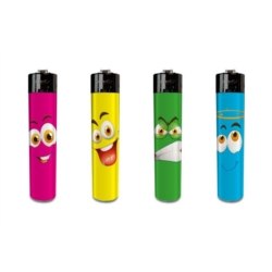 Briquet Atomic festival pierre rechargeable décors Funnyfaces 48/1152