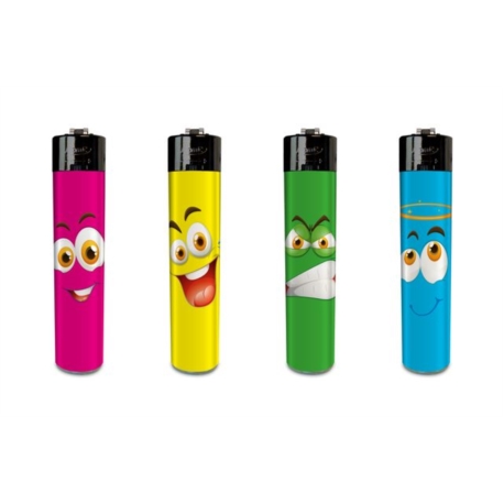 Briquet Atomic festival pierre rechargeable décors Funnyfaces 48/1152