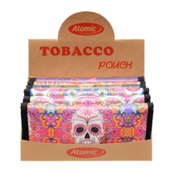 Blague à tabac Atomic façon cuir décors La Catrina assortis 6/240