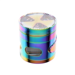 Broyeur à tabac métal 62mm 4 parties Rainbow boite cadeau 6/60