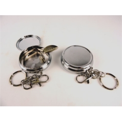 Cendrier de poche porte-cles metal neutre 12/240