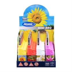 Briquet mini allume tout à gaz piézo décors fleurs 28/560