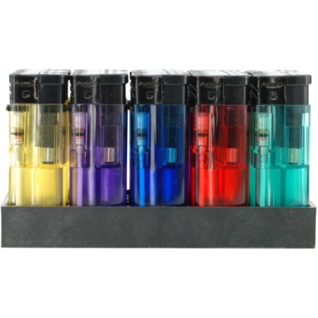 BRIQUET ATOMIC ELECTRONIQUE MIDI 5 COLORIS TRANSPARENTS 50/1000