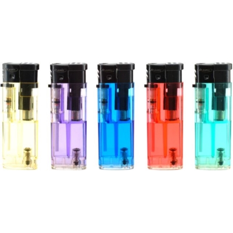 BRIQUET ATOMIC ELECTRONIQUE MIDI 5 COLORIS TRANSPARENTS 50/1000