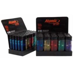 BRIQUET ATOMIC ELECTRONIQUE MIDI 5 COLORIS TRANSPARENTS 50/1000