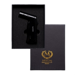 Briquet Myon 4 jet flamme pour cigare Racing edition noir 5/50