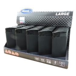 Briquet Atomic Large électronique gomme coloris Noir 25/500