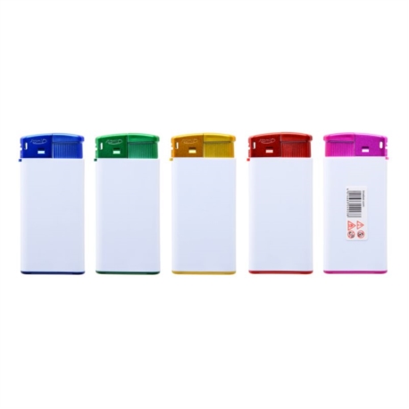 Briquet Atomic Large électronique Blanc top coloris assortis 25/500