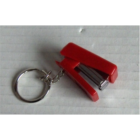 Porte-clefs agrafeuse rouge*