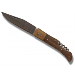 Couteau tire bouchon en bois de platane