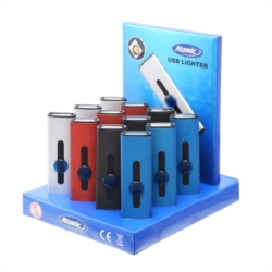 Briquet Atomic arc électrique Rubber rechargeable USB assortis 13/260