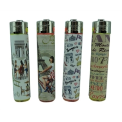 Briquet Atomic Pierre rechargeable Paris Style /48