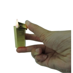 Briquet Colton piézo forme lingot d'or 16/320