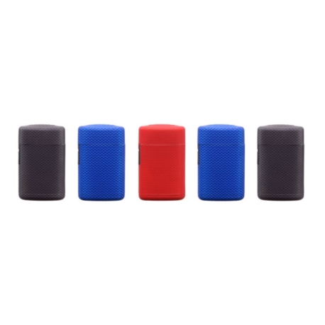 Briquet Atomic jet flamme plastique rubber carbone 25/500