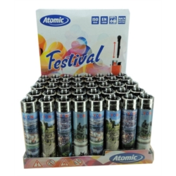 Briquet Atomic festival pierre rechargeable Lyon 1 /48