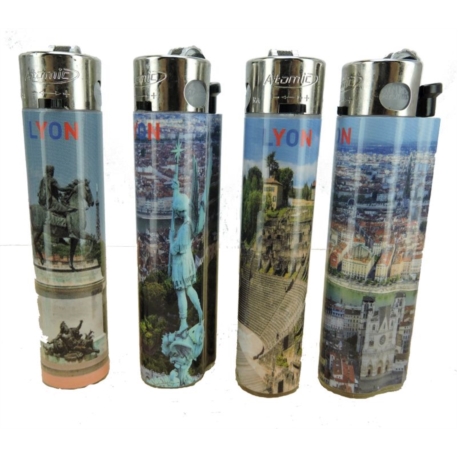 Briquet Atomic festival pierre rechargeable Lyon2  /48