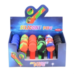 Pipe a tabac en silicone 8.8 x 3 cm assortis avec filtre 24/480