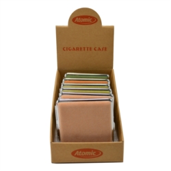 Etui pour 18 cigarettes en métal décors Alcantara naturels 6/120