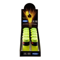 Briquet Coney blue jet flamme jaune phosphorescent avec crochet10/240