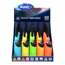 Briquet mini allume tout jetflamme Ducky plastique néon rubber 20/400