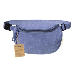 Sac banane en coton recyclé 220g/m2 25x17x8 cm 1/50