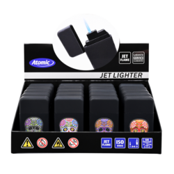 Briquet Atomic Gilijet jet flamme noir Catrina 20/400