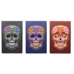 Boite étui paquet 20 cig 85mm plastique décors Catrina 12/240
