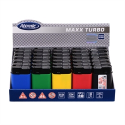 BRIQUET ATOMIC ELECTRONIQUE MAXX TURBO AVEC RUBBER ASSORTIS 30/600