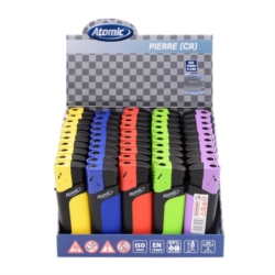 BRIQUET ATOMIC PIERRE TURBO FLAMME ROUGE ASSORTIS OPAQUES 50/1000