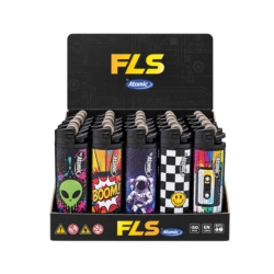 Briquet pierre FLS jetable décors Culture Pop 25/1000