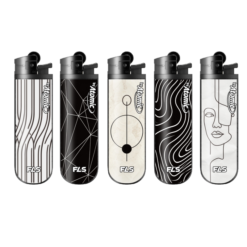 Briquet pierre FLS jetable décors lignes 25/1000