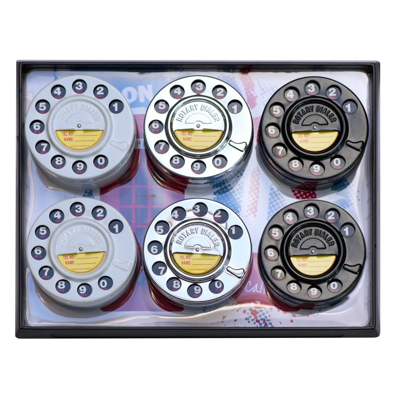 CENDRIER CADRAN TELEPHONE DIAM 9 CM 3 COLORIS 6/96*