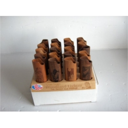 ETUI MINI BRIQUET BOIS USA ANIMAUX*