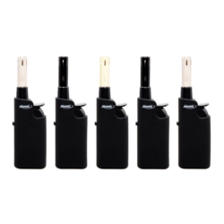 Briquet mini allume tout piézo Atomic Black Line 25/500