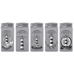Briquet Atomic large gomme gris décors Bretagne 25/500