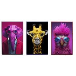 Boite étui paquet 20 cig 85mm plastique décors Animaux lunet 2 12/240