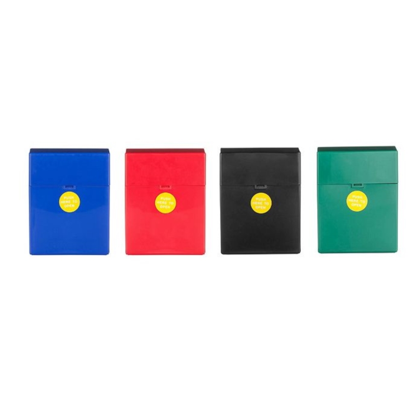 Boite étui paquet de 20 cigarettes 4 coloris opaques assortis 12/240