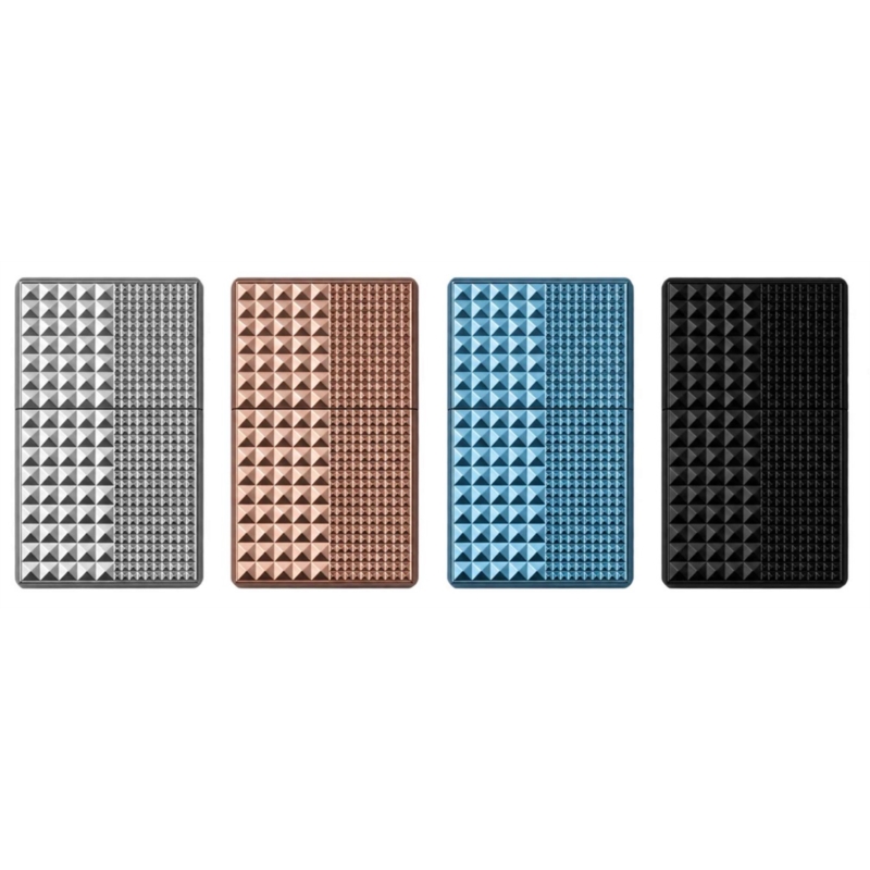 Porte paquet 20 cigarettes plastique métallisé Diamond cut 8/240