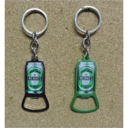 Porte clés ouvre bouteille forme canette avec doming personnalisable