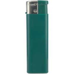 Briquet Atomic flat electronique rechargeable opaque vert 50/1000
