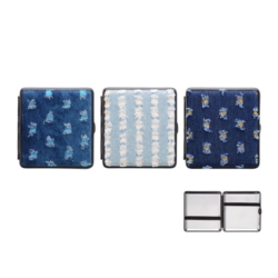 Etui pour 18 cigarettes décors Jeans bord gomme 3 designs 6/120