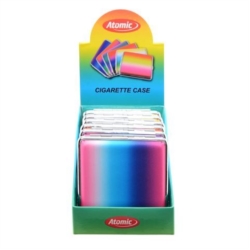 Etui pour 18 cigarettes Rainbow bord gomme 6 designs 6/120