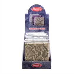 Etui pour 18 cigarettes décors Serpent bord gomme 3 designs 6/120