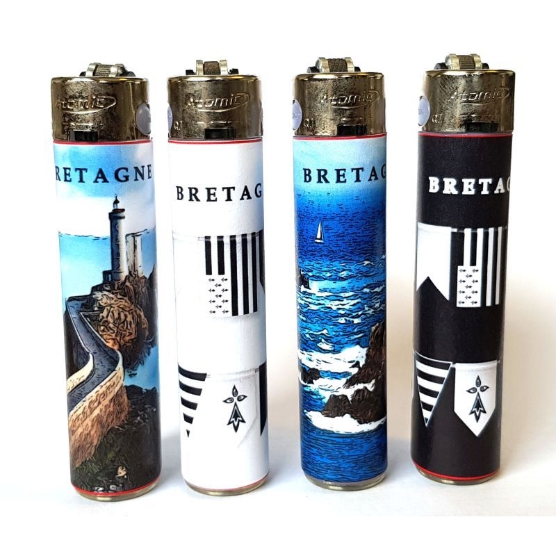 Briquet Atomic festival pierre rechargeable Bretagne Breizh /48