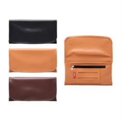 Blague à tabac façon cuir pour cahier double 3 coloris 12/240